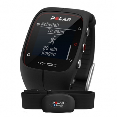 Polar M400 HRM sporthorloge met GPS zwart